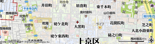 京都府京都市上京区大黒町718周辺の地図
