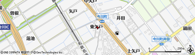 愛知県刈谷市今川町東矢戸周辺の地図