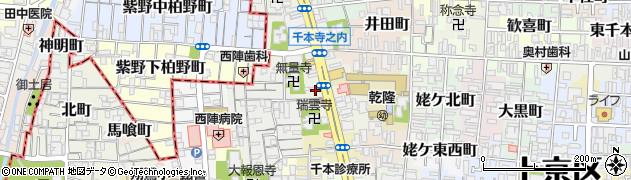 京都府京都市上京区花車町周辺の地図