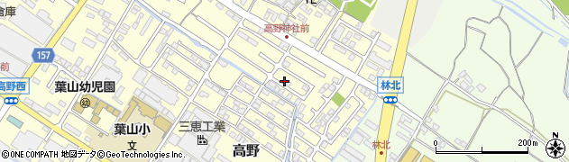 滋賀県栗東市高野474-16周辺の地図
