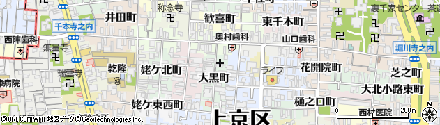 京都府京都市上京区大黒町721周辺の地図