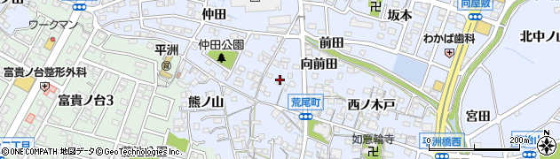 愛知県東海市荒尾町向前田6周辺の地図