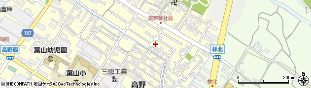 滋賀県栗東市高野474-18周辺の地図