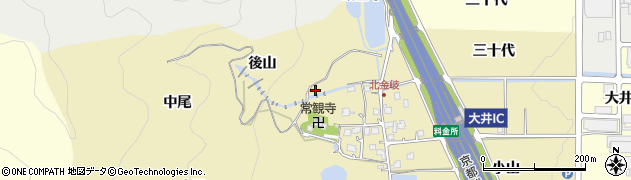 京都府亀岡市大井町北金岐周辺の地図