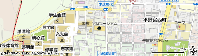 立命館大学国際平和ミュージアム周辺の地図