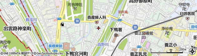 京都府京都市左京区下鴨宮河町59周辺の地図