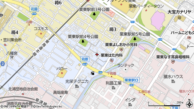 〒520-3032 滋賀県栗東市苅原の地図