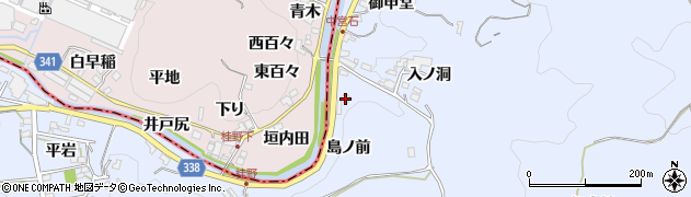 愛知県岡崎市宮石町（島ノ前）周辺の地図