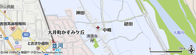 京都府亀岡市大井町並河中嶋周辺の地図