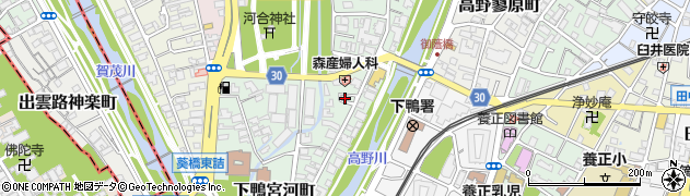 京都府京都市左京区下鴨宮河町53-11周辺の地図
