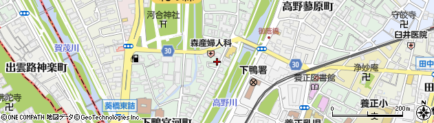 京都府京都市左京区下鴨宮河町59-3周辺の地図