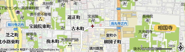 京都府京都市上京区納屋町周辺の地図