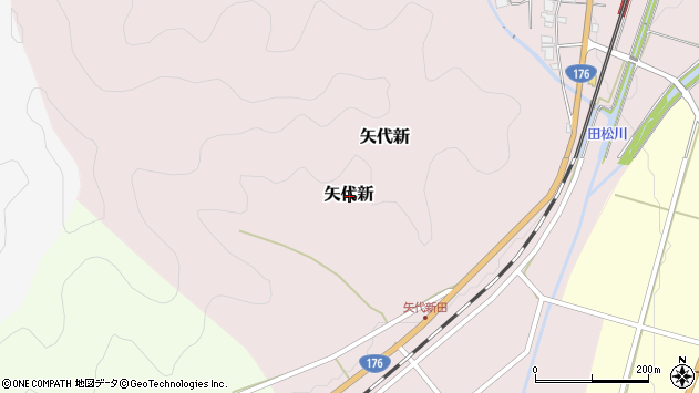 〒669-2104 兵庫県丹波篠山市矢代新の地図