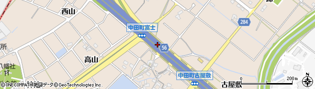 愛知県豊田市中田町（富士）周辺の地図
