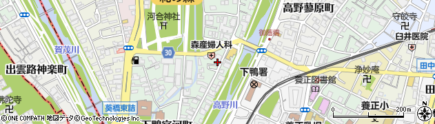 京都府京都市左京区下鴨宮河町59-2周辺の地図