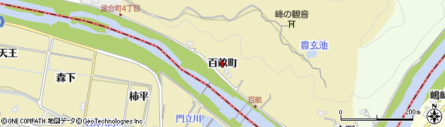 愛知県豊田市琴平町（百畝町）周辺の地図