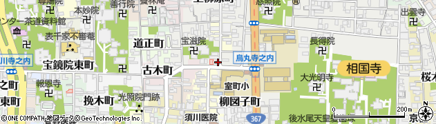 京都府京都市上京区下柳原南半町周辺の地図