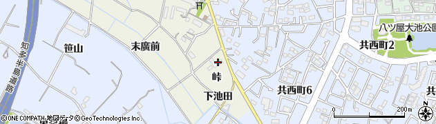 愛知県大府市共和町峠周辺の地図