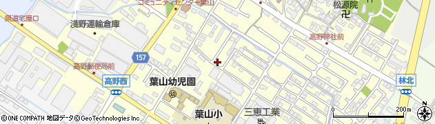 滋賀県栗東市高野555-4周辺の地図