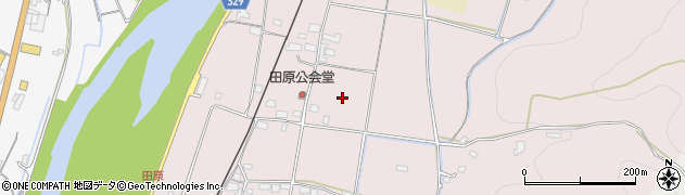岡山県真庭市田原周辺の地図