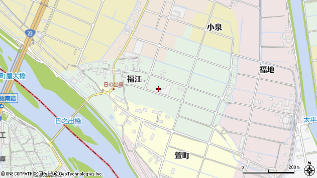 〒511-0847 三重県桑名市福江の地図