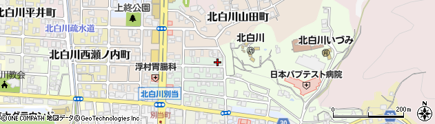 京都府京都市左京区北白川大堂町13周辺の地図