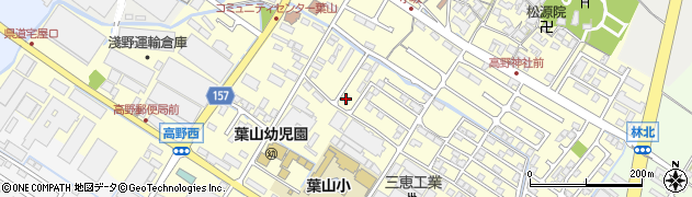 滋賀県栗東市高野555-5周辺の地図