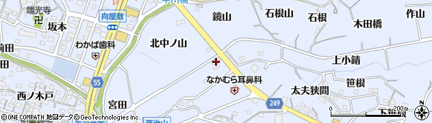 愛知県東海市荒尾町小錆周辺の地図