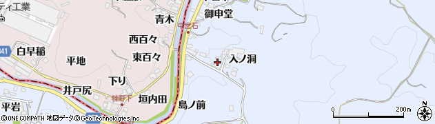 愛知県岡崎市宮石町（道ケ入）周辺の地図