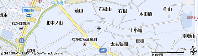 愛知県東海市荒尾町小錆96周辺の地図