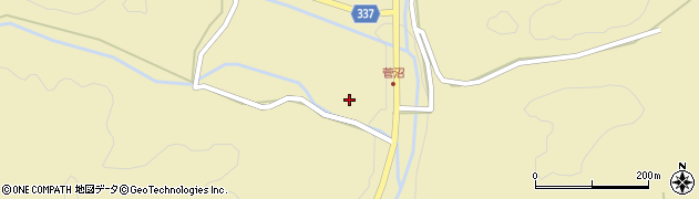 愛知県新城市作手菅沼（経蔵）周辺の地図