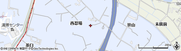 愛知県大府市長草町西忍場24周辺の地図