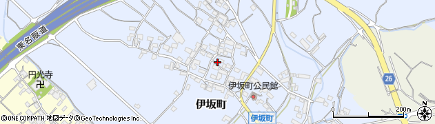 三重県四日市市伊坂町751周辺の地図