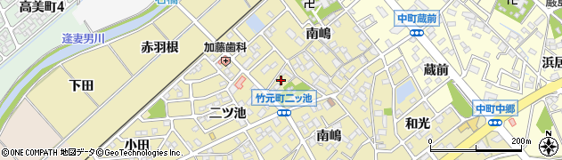 愛知県豊田市竹元町（清水ノ上）周辺の地図