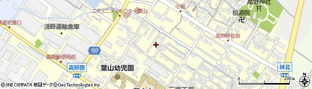 滋賀県栗東市高野555周辺の地図