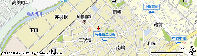 愛知県豊田市竹元町（前田下）周辺の地図