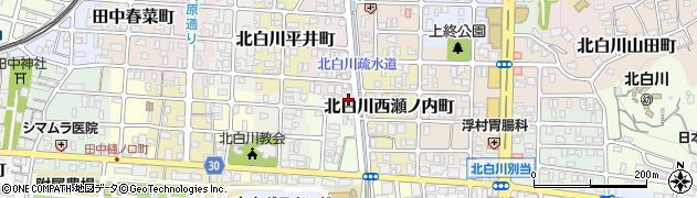 京都府京都市左京区北白川東蔦町12周辺の地図