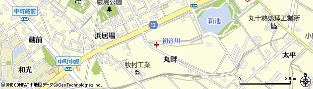 愛知県豊田市中町丸畔周辺の地図