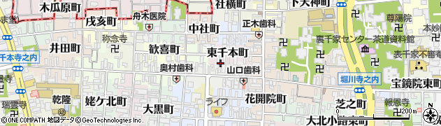 京都府京都市上京区大猪熊町周辺の地図