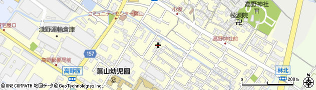 滋賀県栗東市高野556周辺の地図