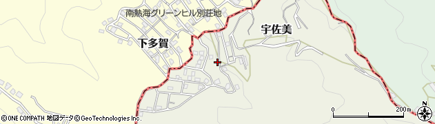 静岡県伊東市グリーンヒル別荘地周辺の地図