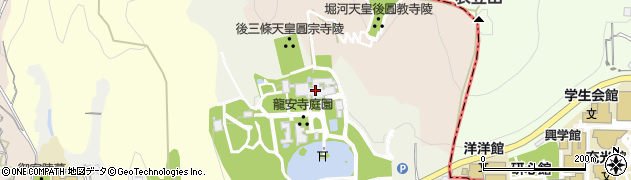 龍安寺周辺の地図
