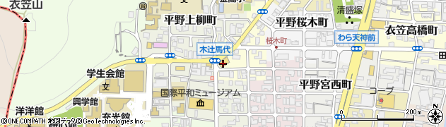無添くら寿司 金閣寺店周辺の地図