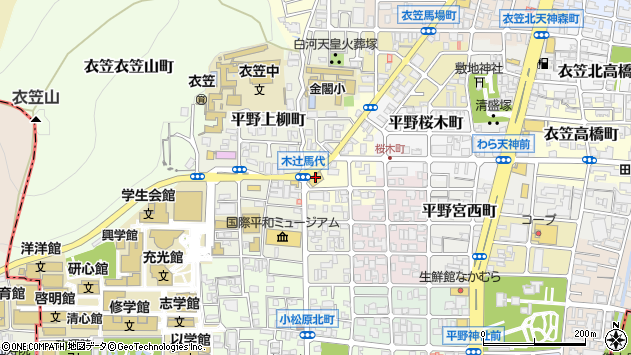 〒603-8365 京都府京都市北区平野宮敷町の地図