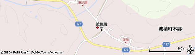 花田医院波積診療所周辺の地図