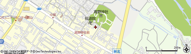 滋賀県栗東市高野725-4周辺の地図