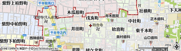 京都府京都市上京区戌亥町周辺の地図