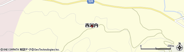 兵庫県佐用郡佐用町西河内周辺の地図