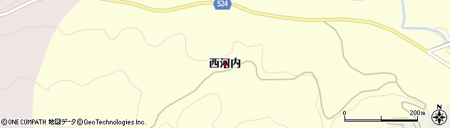 兵庫県佐用町（佐用郡）西河内周辺の地図