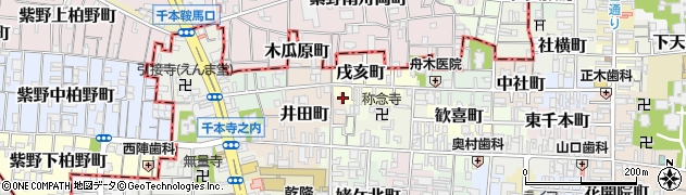 京都府京都市上京区戌亥町121周辺の地図